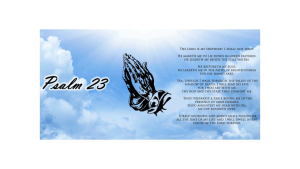 ADDvantage Casket panel insert Psalm 23 with praying hands