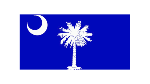 ADDvantage Casket panel insert South Carolina flag white on blue