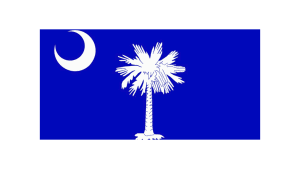 ADDvantage Casket panel insert South Carolina flag white on blue