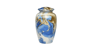 ADDvantage Casket Blue Swirl Urn with Brown 54