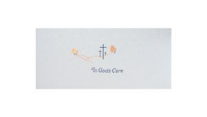 ADDvantage Casket Cloth Panel insert In God's Care Blue Velvet or Blue Crepe
