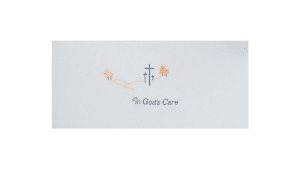 ADDvantage Casket Cloth Panel insert In God's Care Blue Velvet or Blue Crepe