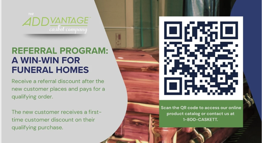 Referral Program and Product Highlight: The Roseboro Casket
